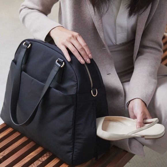 Lo & Sons O.M.G Women's Travel Bag, Black/Gold/Lavender - Picture 4 of 10